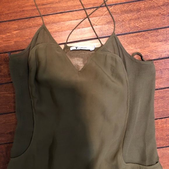 Silk and sheer paneled Alexander Wang dress - Picture 4 of 7